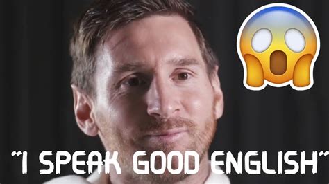 about messi in english